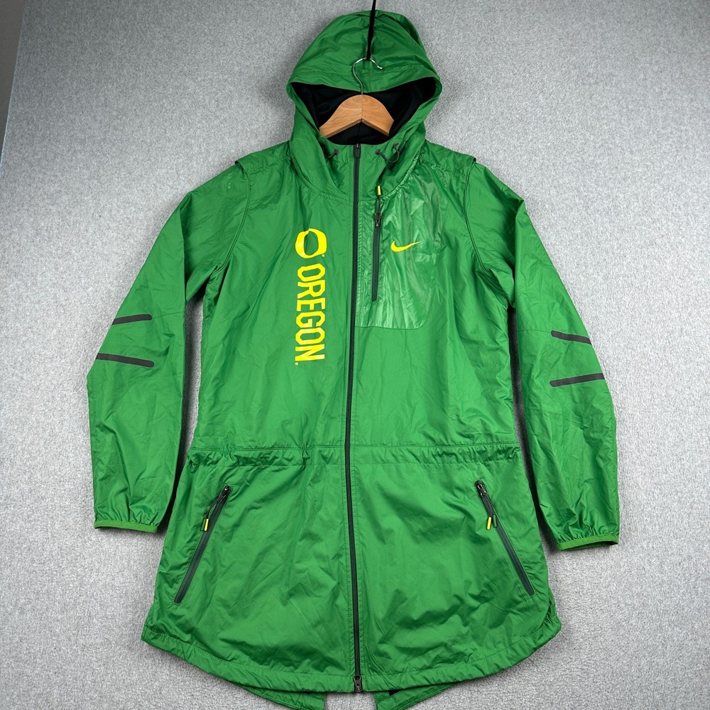 Oregon Nike Jacket Womens M Green NCAA Football Parka 34860X-OD1